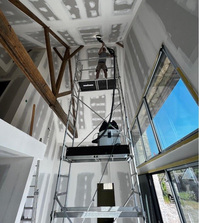 Chantier peinture construction maison neuve à Saint Géréon 44 près d Ancenis